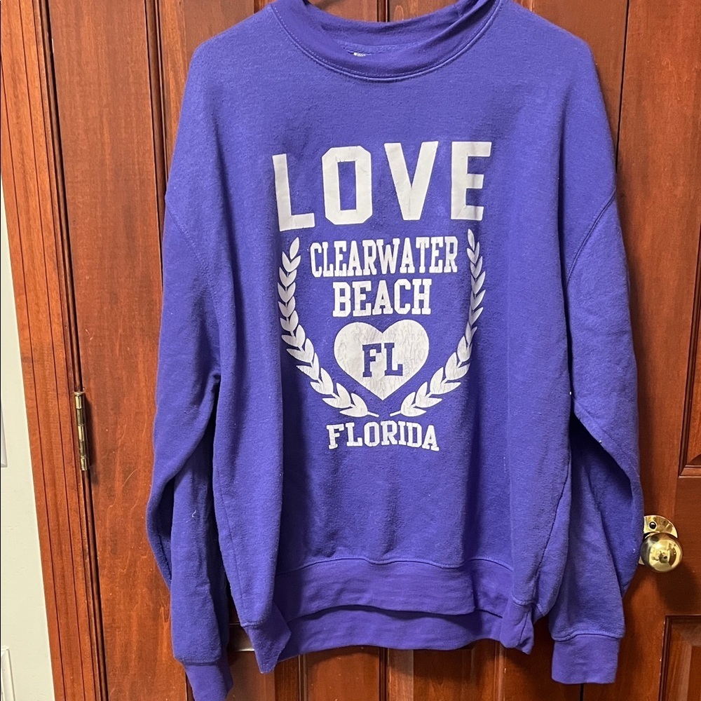 Purple Love Clearwater Beach Sweatshirt